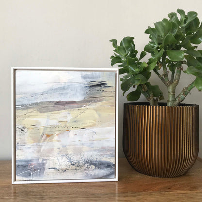 abstract landscape wall art in a neutral palette